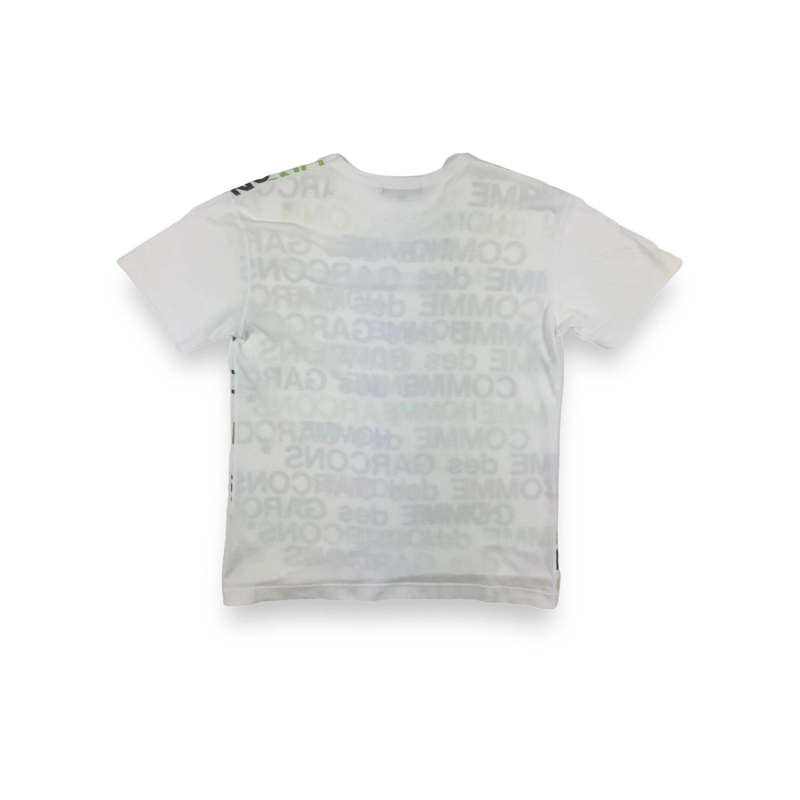 Comme des Garcons COMMEdesGARÇONS Homme Green White Tee Size US S / EU 44-46 / 1 - 2 Thumbnail