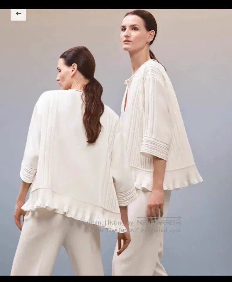 Hermes Hermes Ruffled Top Size XXS / US 00 / IT 34 - 9 Thumbnail