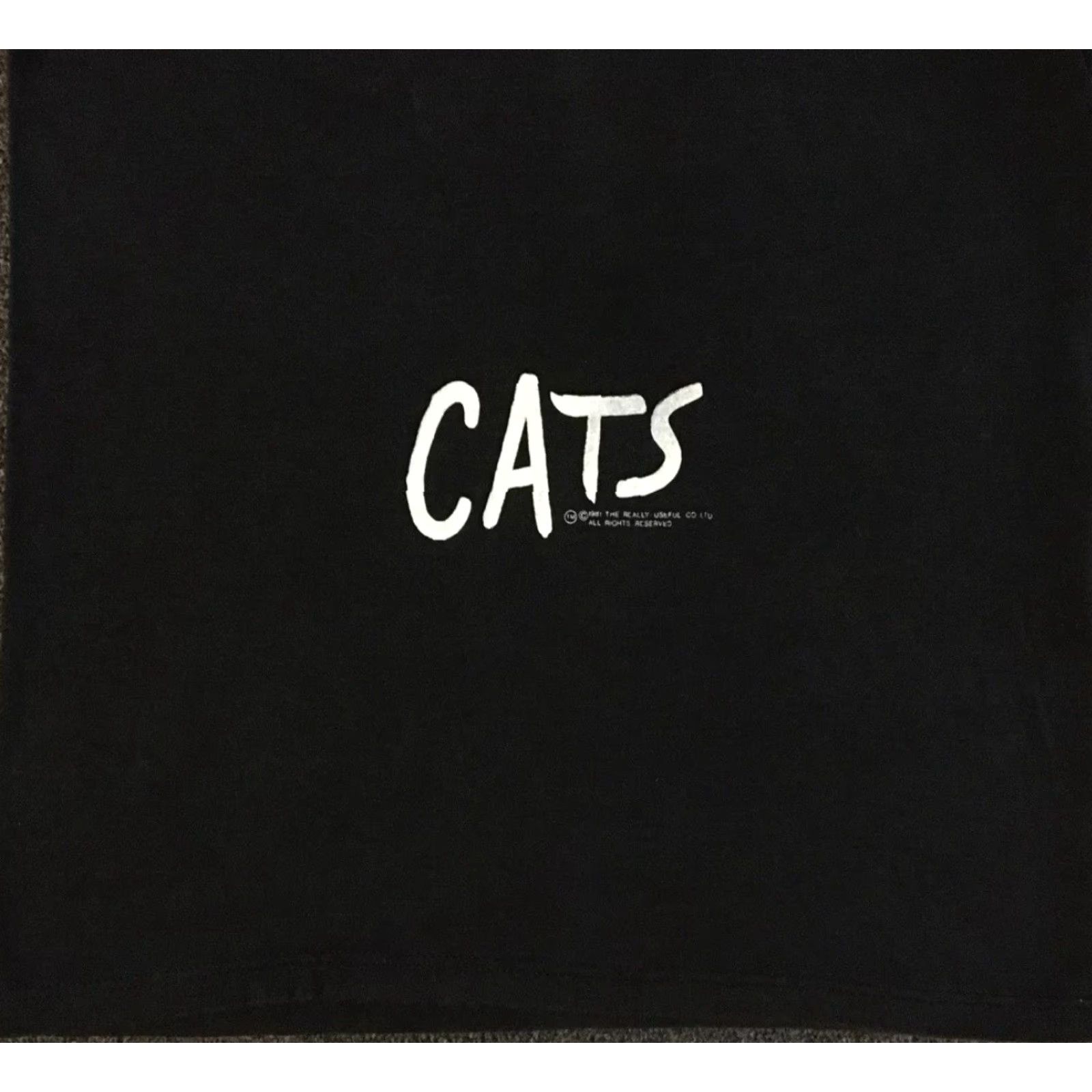 Vintage VINTAGE Cats Musical 80s Shirt Broadway S Black Short Sleeve Men Rock Grunge Acting Jane Broadway 80s USA Singer Actress | Single Stitch Shirt Mens S Size US S / EU 44-46 / 1 - 6 Thumbnail