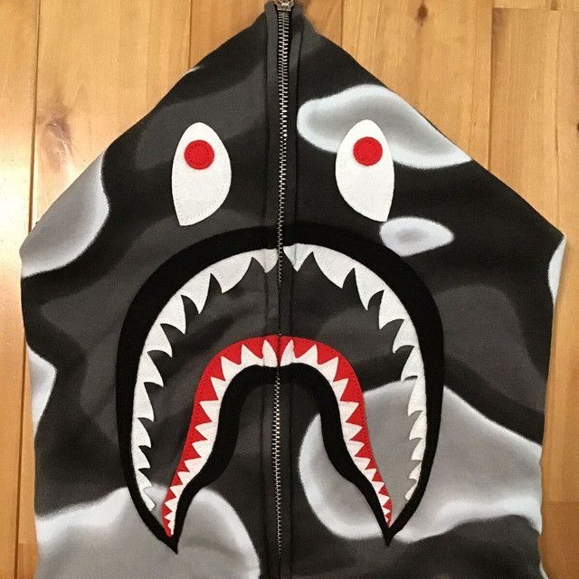 Bape BAPE LIQUID CAMO SHARK FULL ZIP HOODIE a bathing ape Size US XL / EU 56 / 4 - 3 Thumbnail