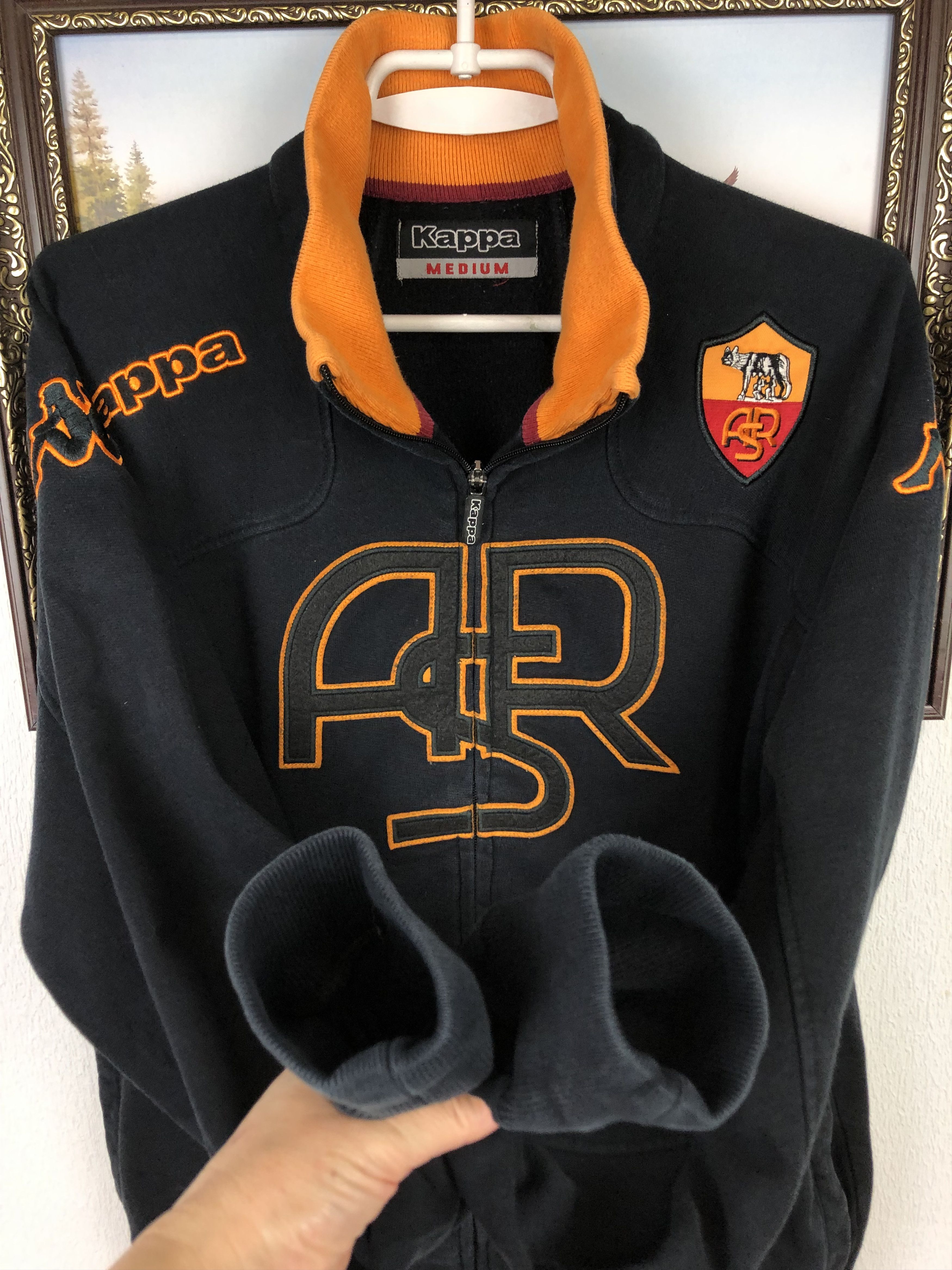 Kappa Vintage Kappa AC Roma Football Jacket Soccer Track Top Size US M / EU 48-50 / 2 - 7 Thumbnail