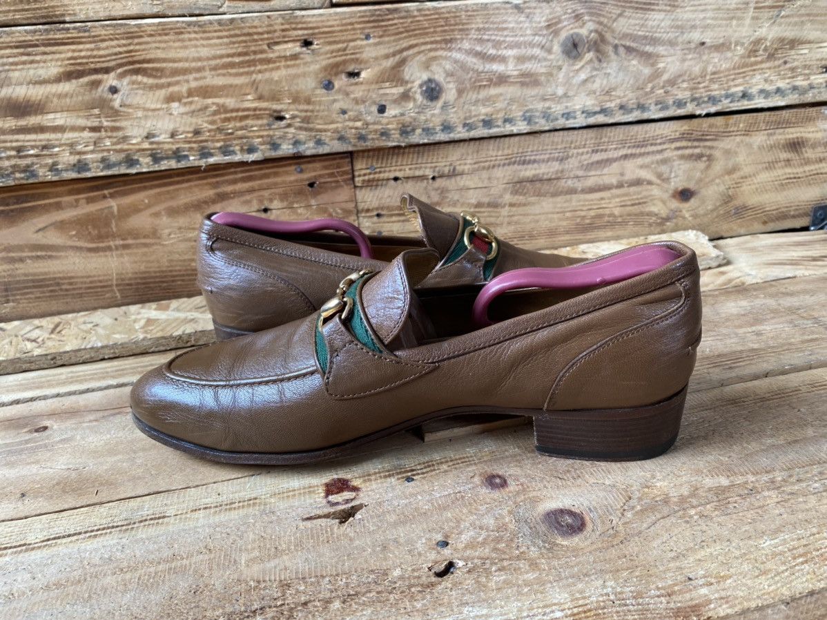 Gucci Gucci horsebit bixton 3 stripe leather loafers sz uk 7.5 Size US 8.5 / EU 41-42 - 18 Thumbnail