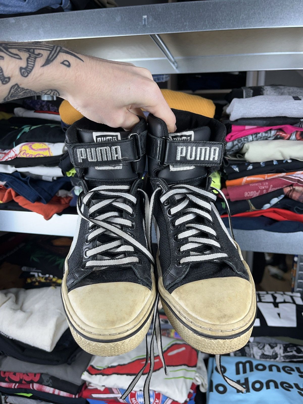 Puma Puma x mihara yasuhiro high top sneakers boxing style rare Size US 7 / IT 37 - 3 Thumbnail