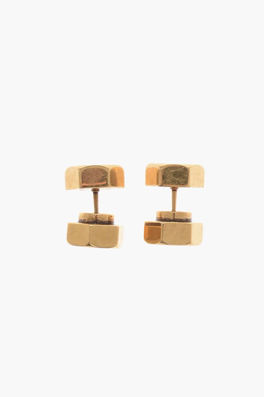 Balenciaga og1mm0426 Size: OS / Double-Face Earrings in Gold Size ONE SIZE - 3 Thumbnail