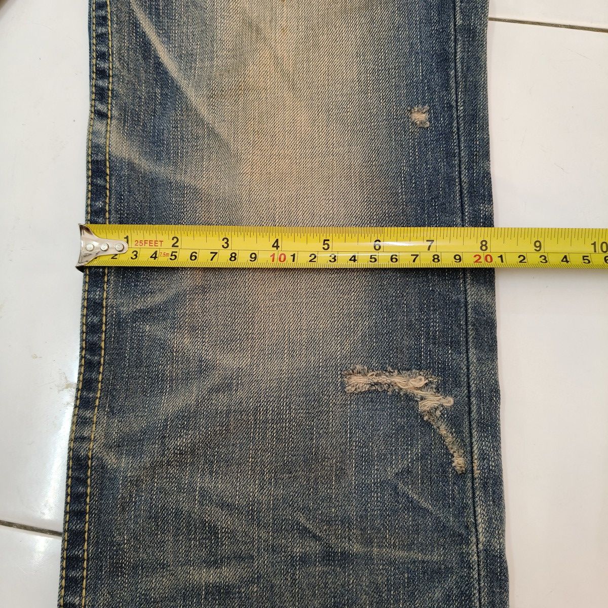 Japanese Brand Vintage Japanese Lolita Jeans Mud Wash Distressed Denim Size US 28 / EU 44 - 10 Thumbnail