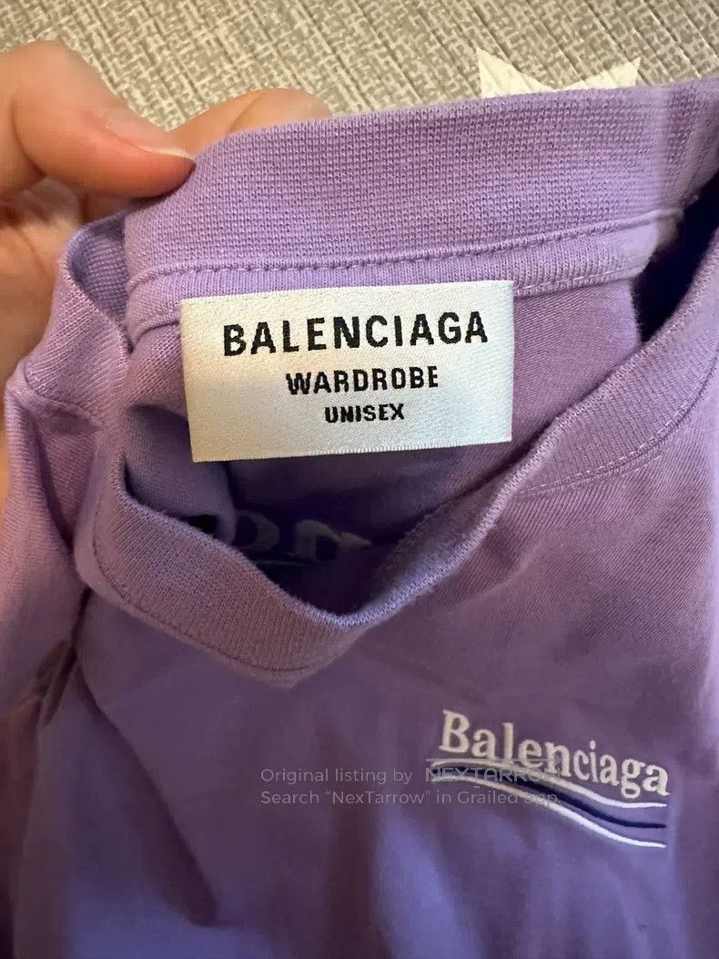 Balenciaga Balenciaga Purple Short Sleeve, Size XS Size US XS / EU 42 / 0 - 3 Thumbnail