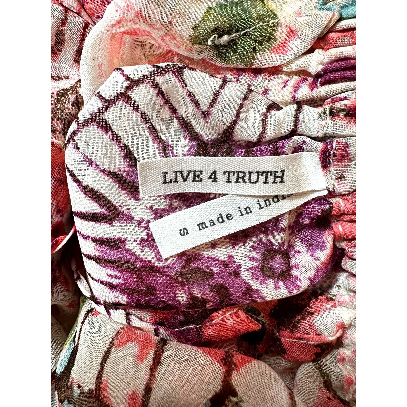 Other Live 4 Truth Floral Crop Top with Exaggerated Bell Sleeves S Size S / US 4 / IT 40 - 14 Thumbnail