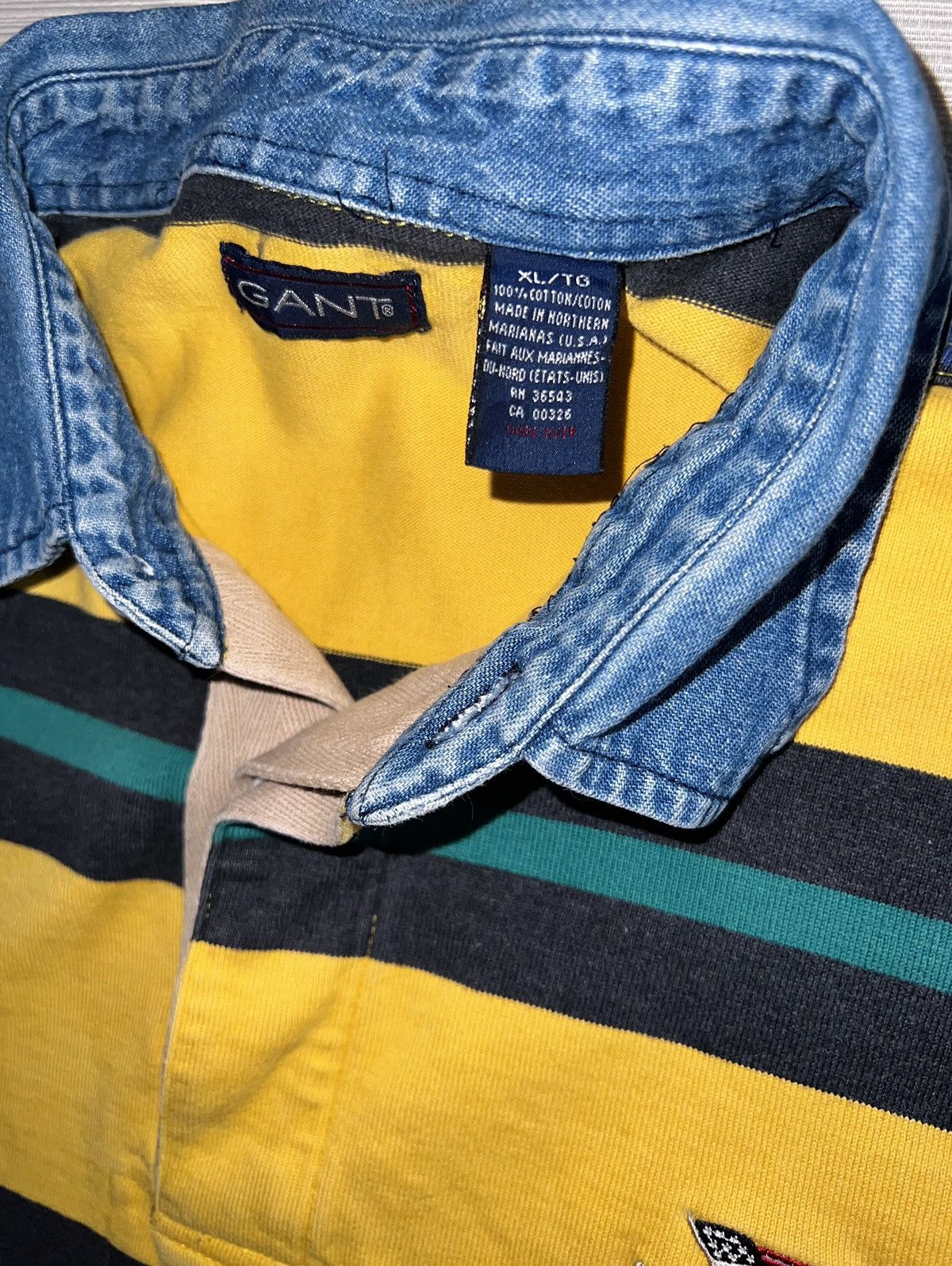 Gant × Vintage VINTAGE GANT USA RUGBY LS Size US XL / EU 56 / 4 - 11 Thumbnail
