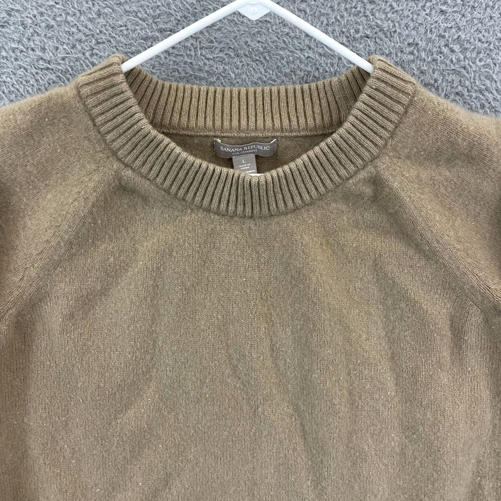 Banana Republic Banana Republic Sweater Womens L Mojave Cashmere Ribbed Roll Sleeve Pullover Size L / US 10 / IT 46 - 3 Thumbnail