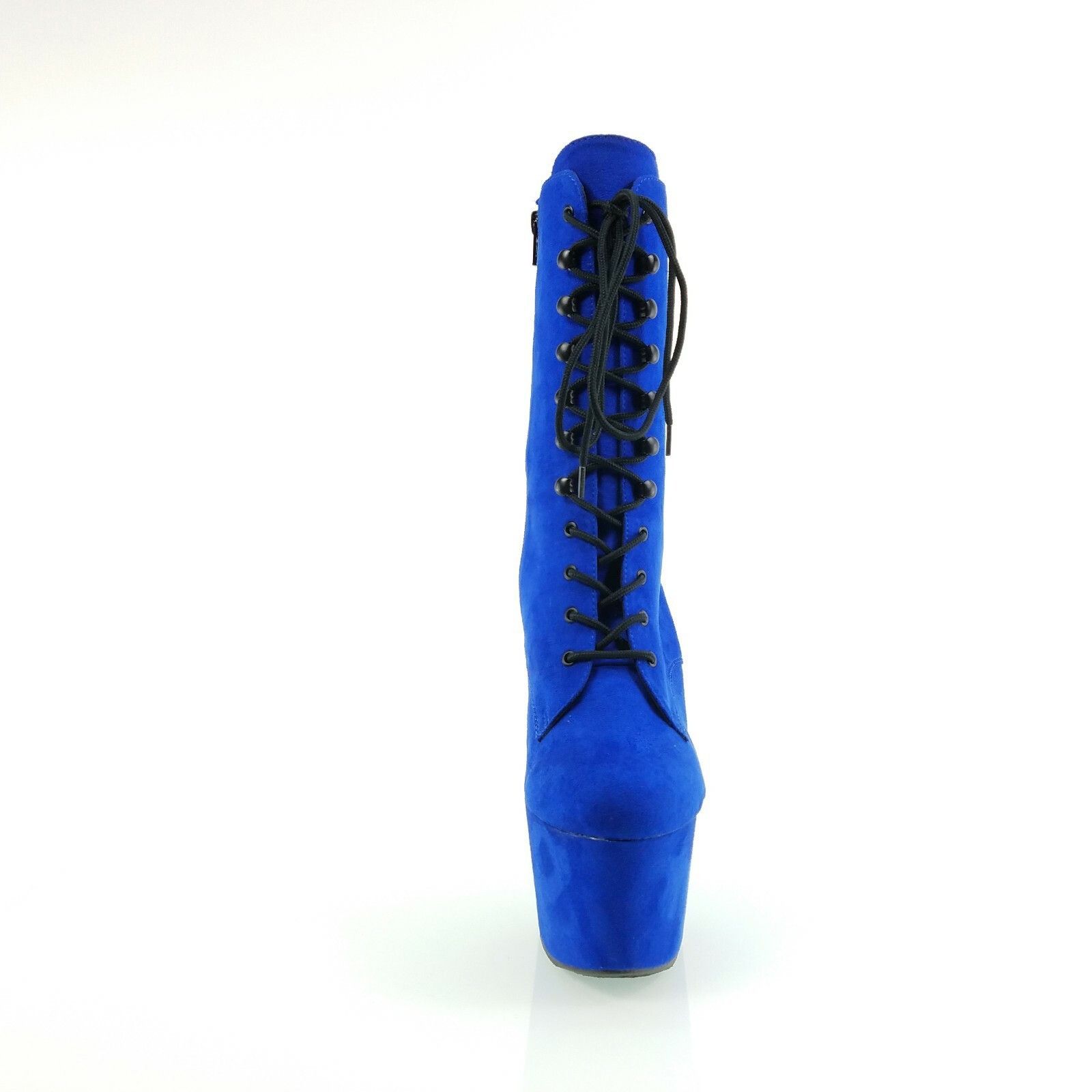 Other Adore 1020FS Blue Vegan Suede 7" High Heel Platform Ankle Bo Size US 12 / IT 42 - 6 Thumbnail