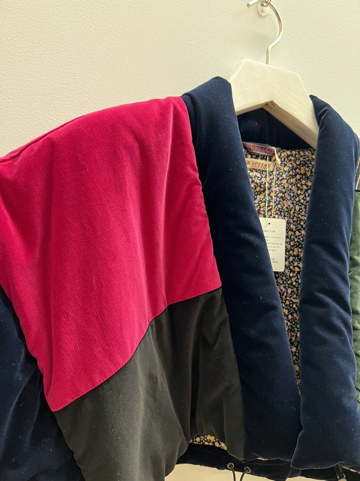 Kapital Patchwork Velvet Padded Kimono Bolero (1) Size US S / EU 44-46 / 1 - 4 Thumbnail