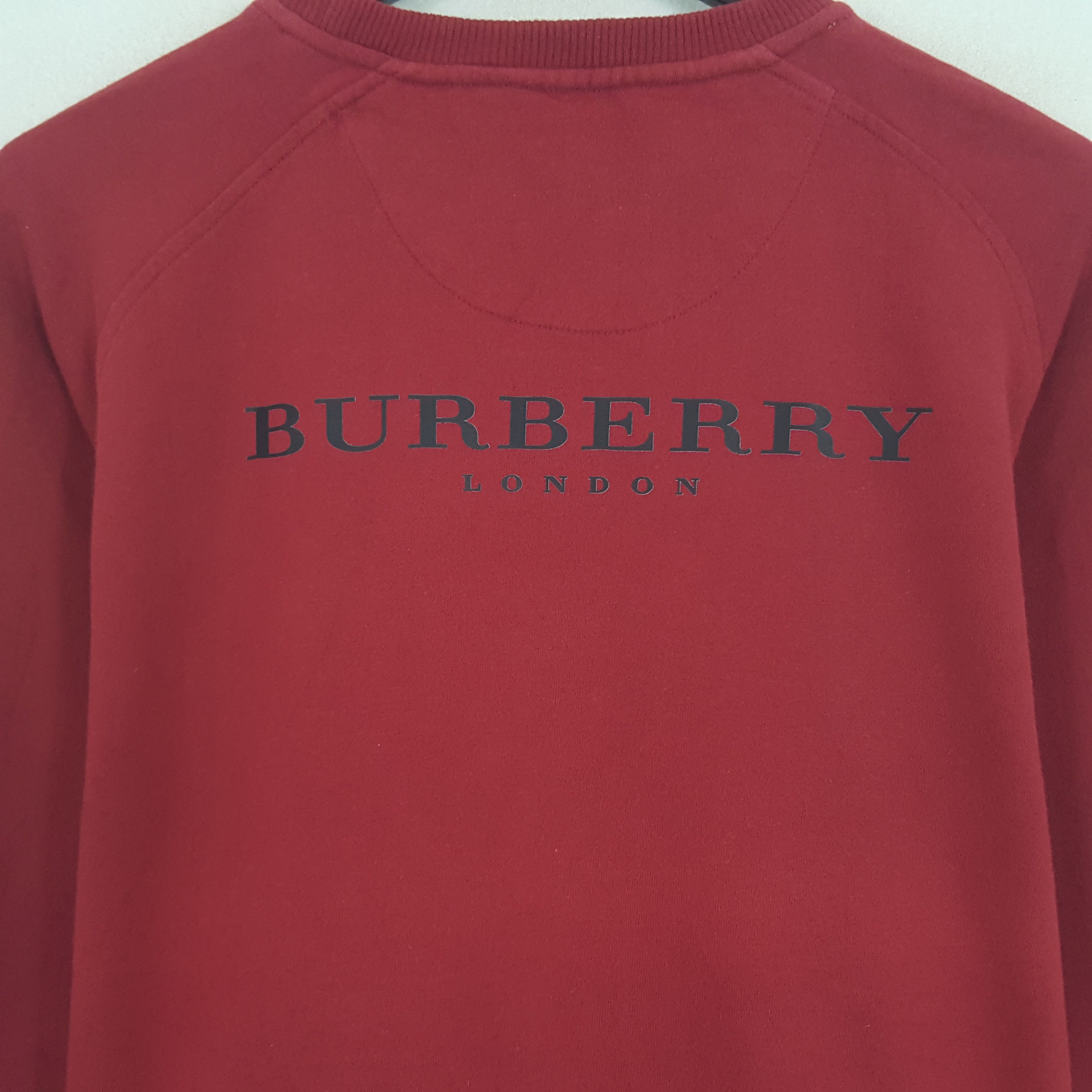 Burberry × Japanese Brand Vintage Burberry London Custom Spell Out Sweatshirt Size US M / EU 48-50 / 2 - 2 Thumbnail