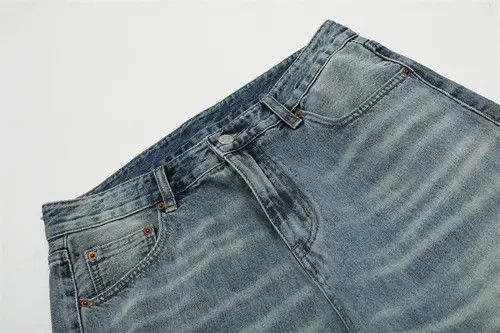 Jean American distressed washed hiphop tie-dyed flared jeans Size US 32 / EU 48 - 5 Thumbnail