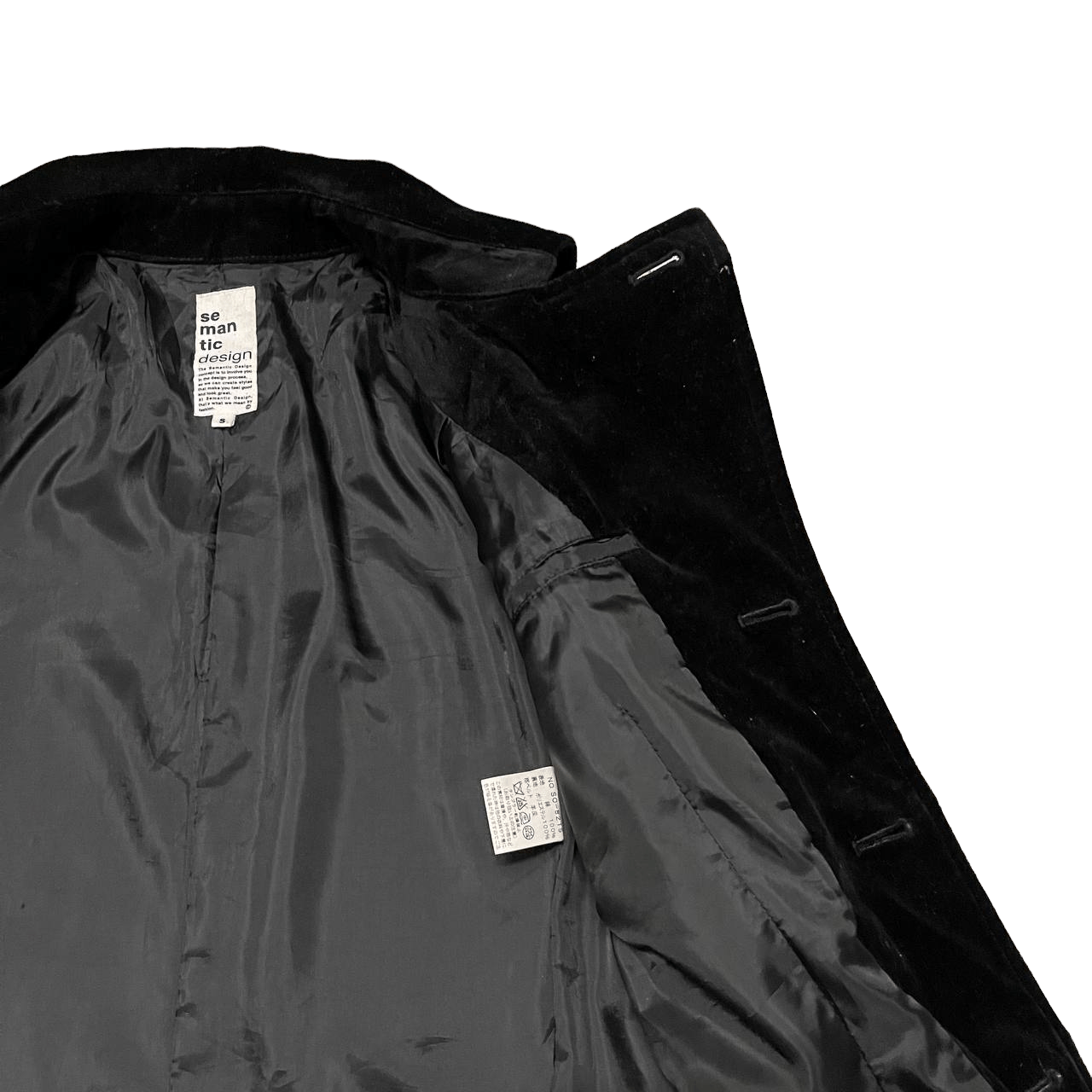 semanticdesign Semantic Design Velvet Coat Size US S / EU 44-46 / 1 - 9 Thumbnail