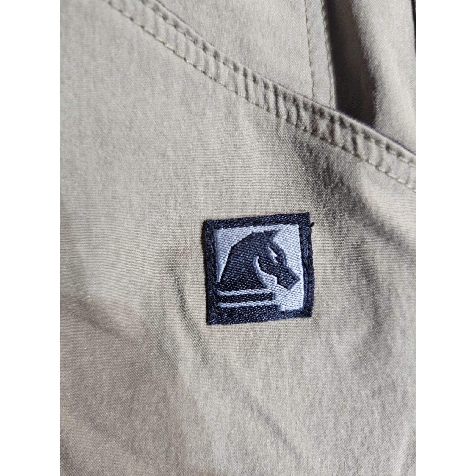 Vintage Neptune Amphibious Performance Cargo Pants Stretch Men 36x30 Beige Nylon Spandex Slim Pocket Zipper Cargo Pockets Logo Modern Utility Pants Size US 36 / EU 52 - 6 Thumbnail