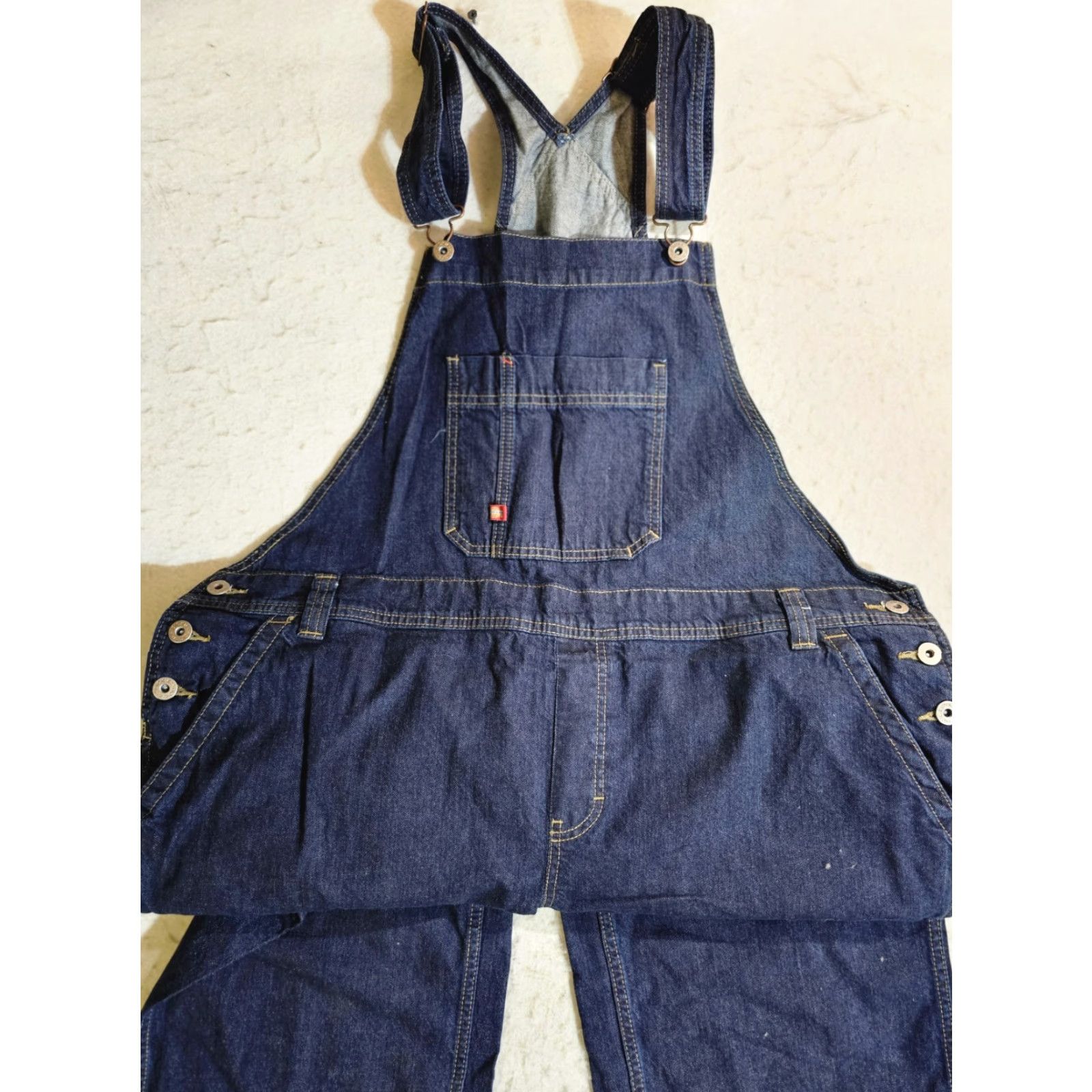 Dickies VINTAGE Dickies Denim Overalls Carpenters Work Jeans Dark Wash Mens XL Blue Denim Size US 36 / EU 52 - 5 Thumbnail