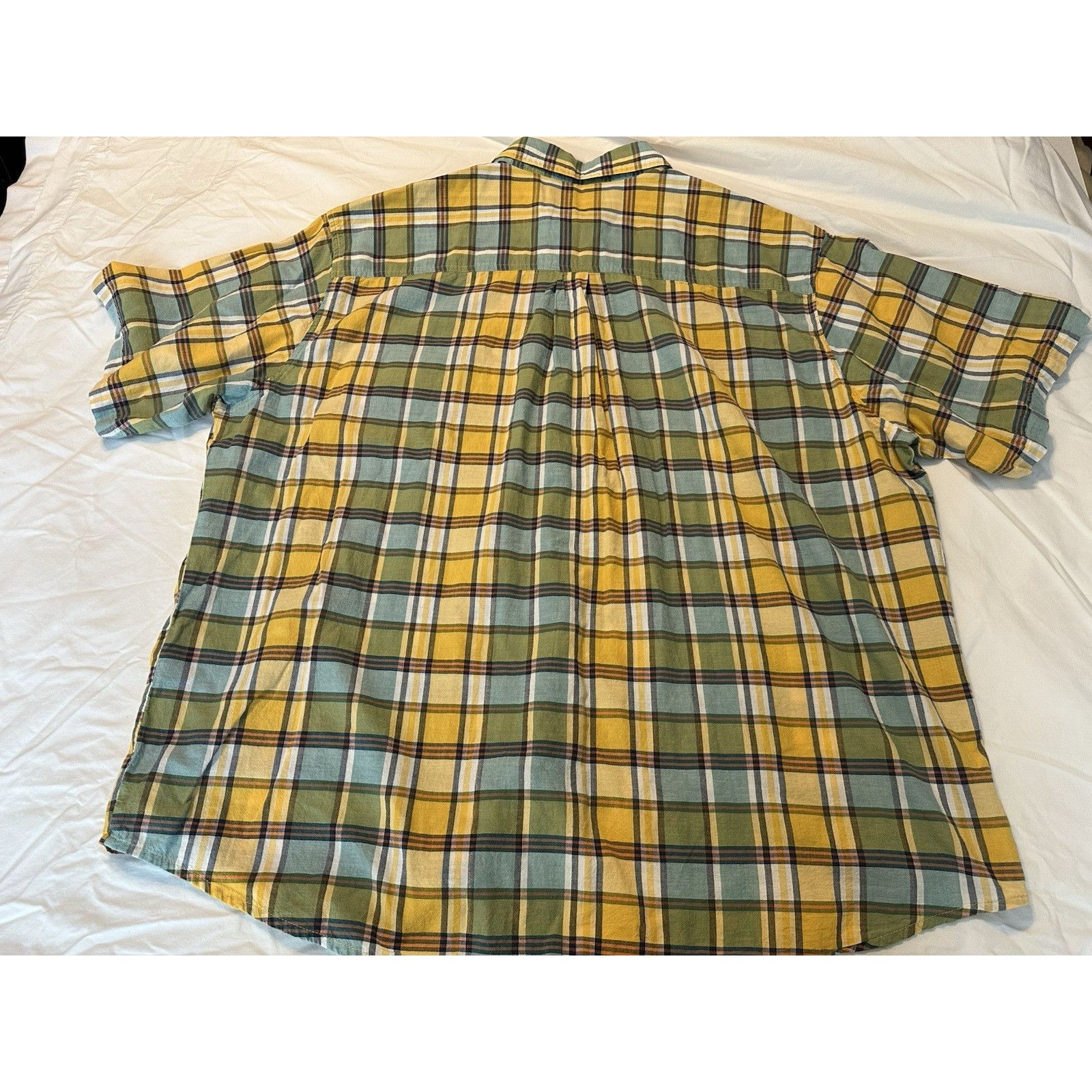 Woolrich Woolen Mills Woolrich Plaid Button Shirt Yellow/Blue XXL Outdoor Gorpcore Size US XXL / EU 58 / 5 - 8 Thumbnail