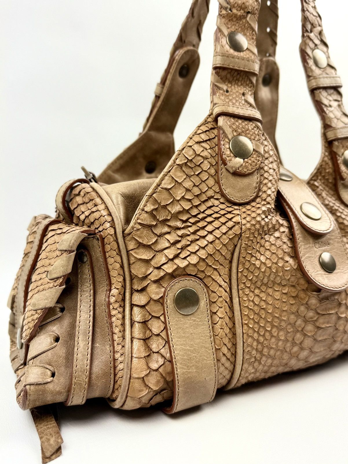 Chloe Chloe - Phoebe Philo - 04 - Brown - Python Skin - Silverado Size ONE SIZE - 7 Thumbnail