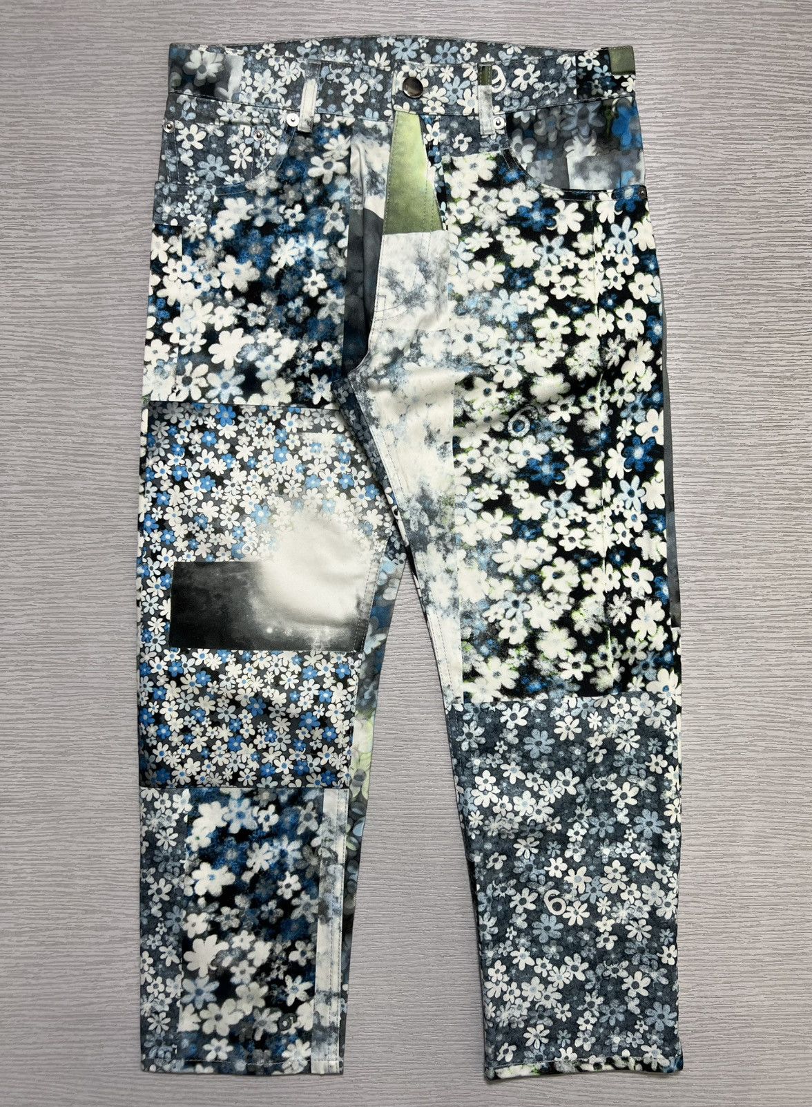 MM6 Maison Margiela MM6 - S/S 16’ - Flower Patchwork Pants Size US 28 / EU 44 - 1 Thumbnail