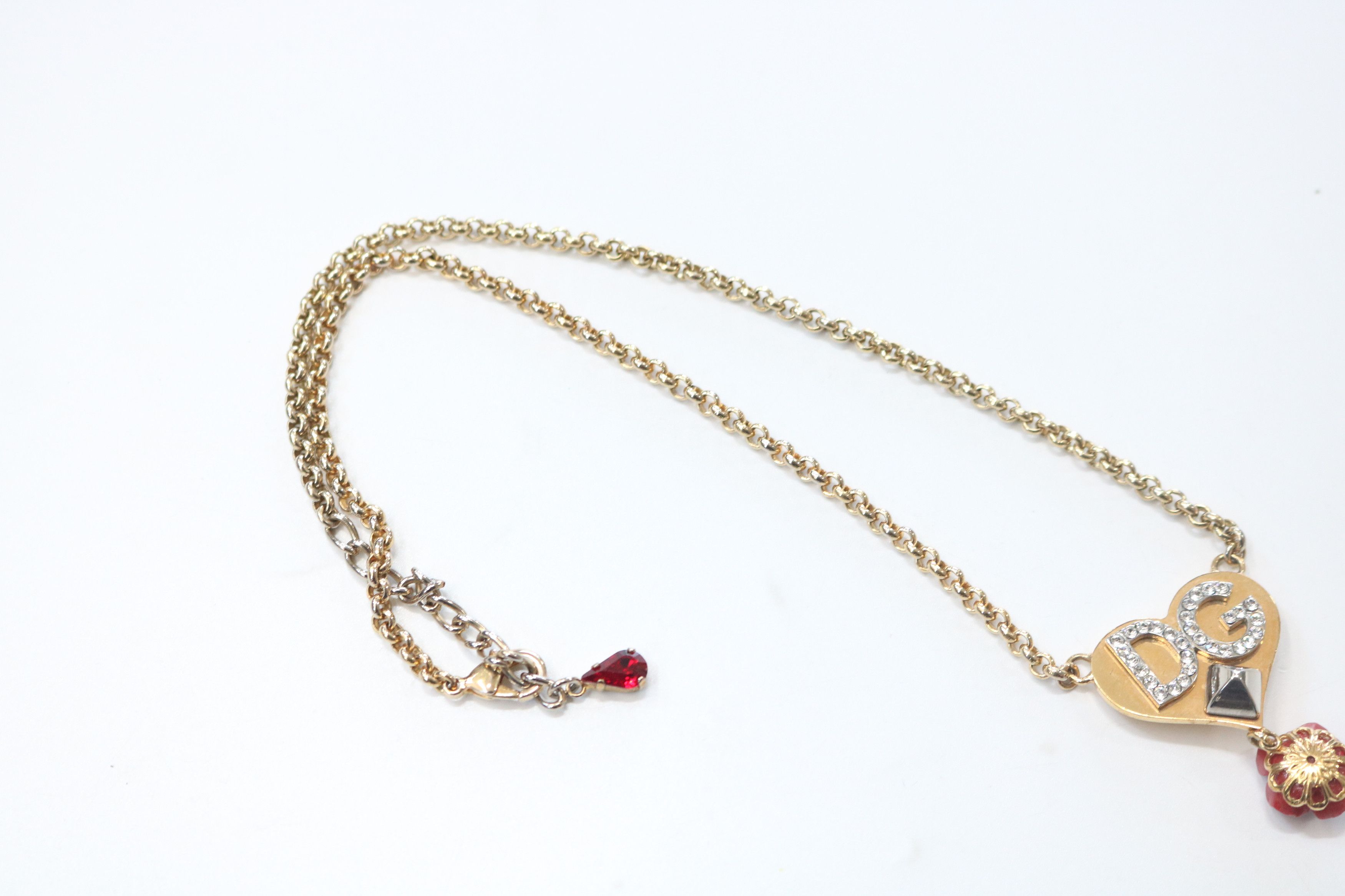 Dolce & Gabbana DOLCE & GABBANA Rose Pendant Necklace Size ONE SIZE - 6 Thumbnail