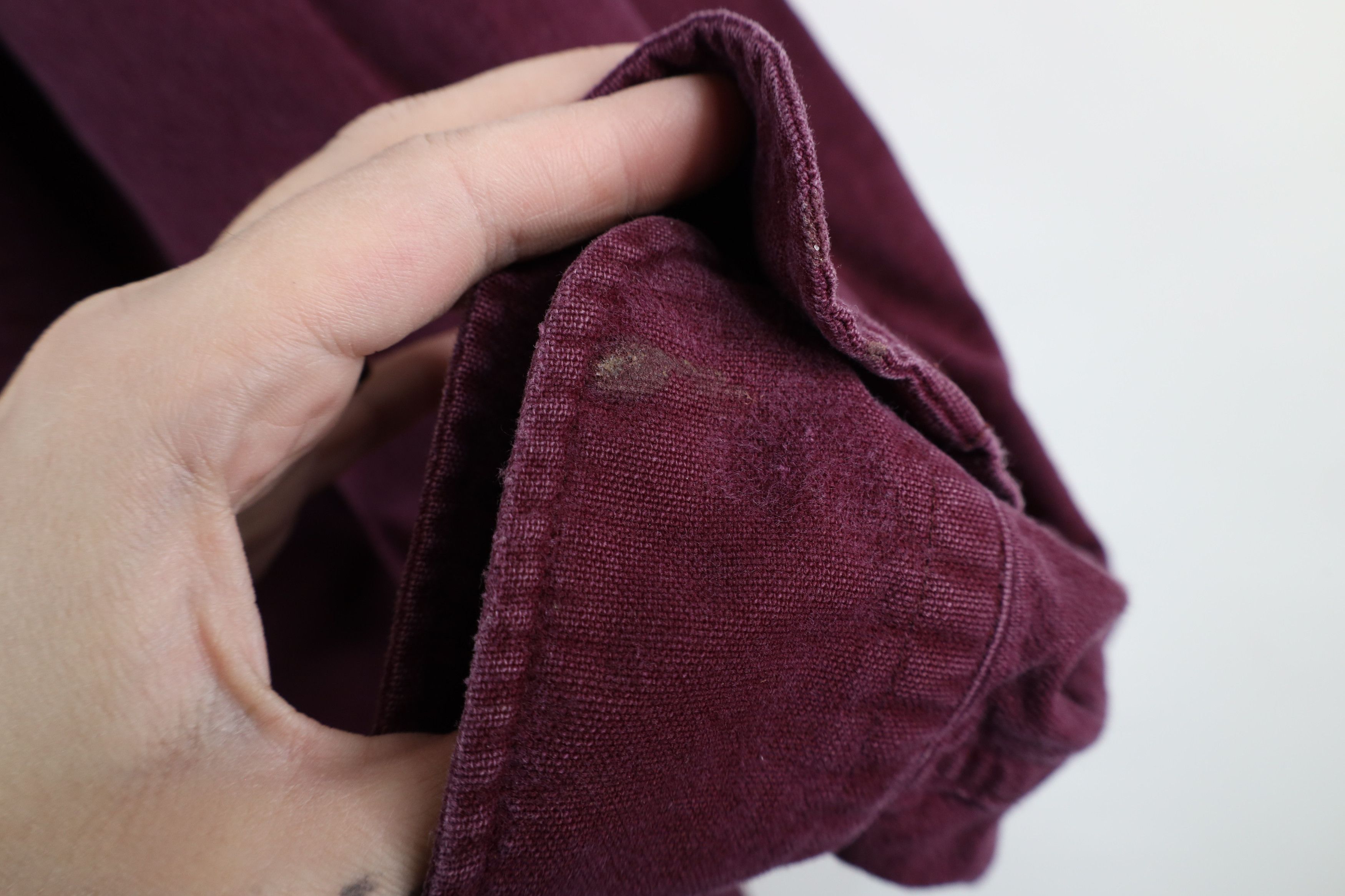 Vintage Vintage 90s Streetwear Heavyweight Cloth Button Shirt Purple Size US L / EU 52-54 / 3 - 6 Thumbnail