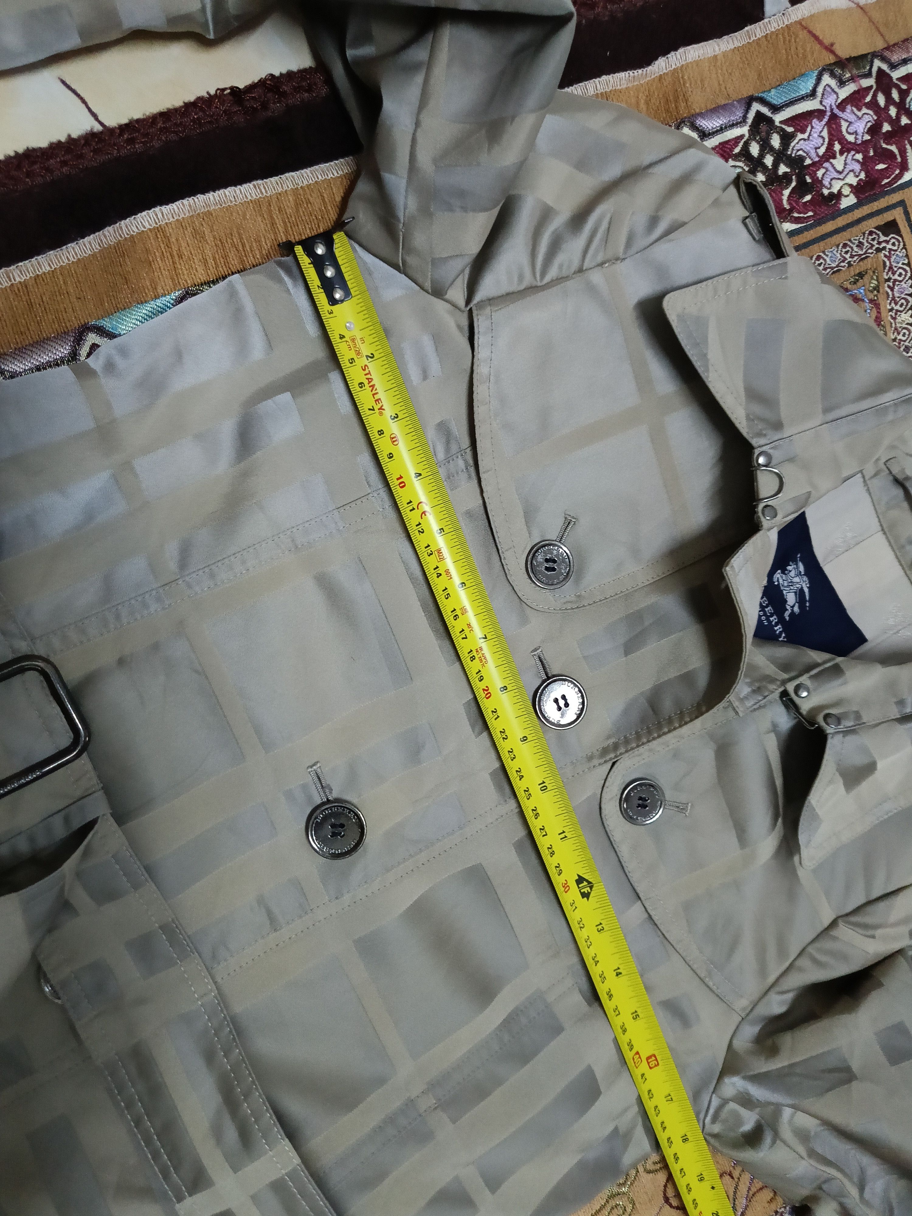 Burberry BURBERRY LONDON LAVENDER CHECK FABRIC HAWKESBURY TRENCH COAT Size US S / EU 44-46 / 1 - 20 Thumbnail