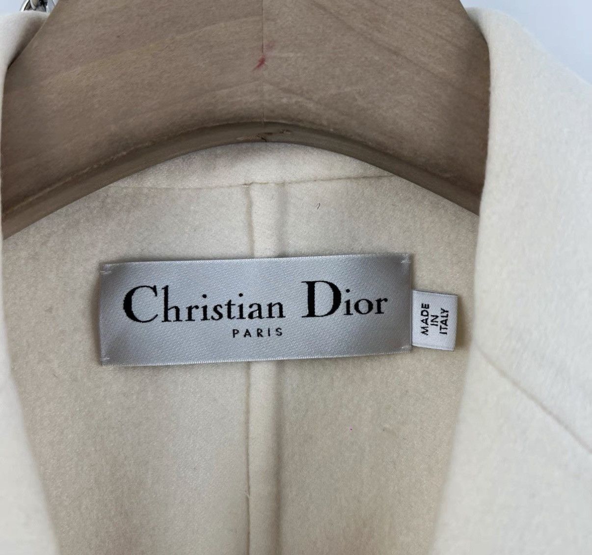 Dior Dior Off-White Cashmere Coat K12 Size XXS / US 00 / IT 34 - 6 Thumbnail