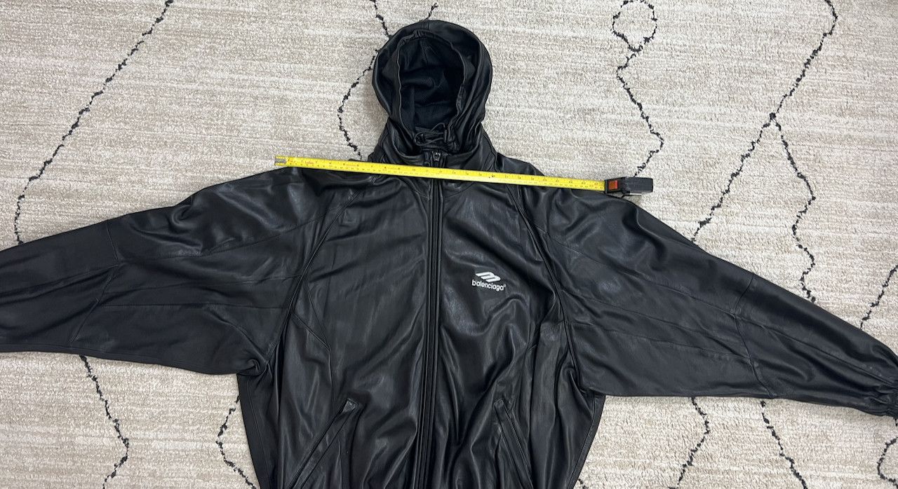 Balenciaga BALENCIAGA B-Sporty Leather Bomber Jacket Size US XL / EU 56 / 4 - 5 Thumbnail