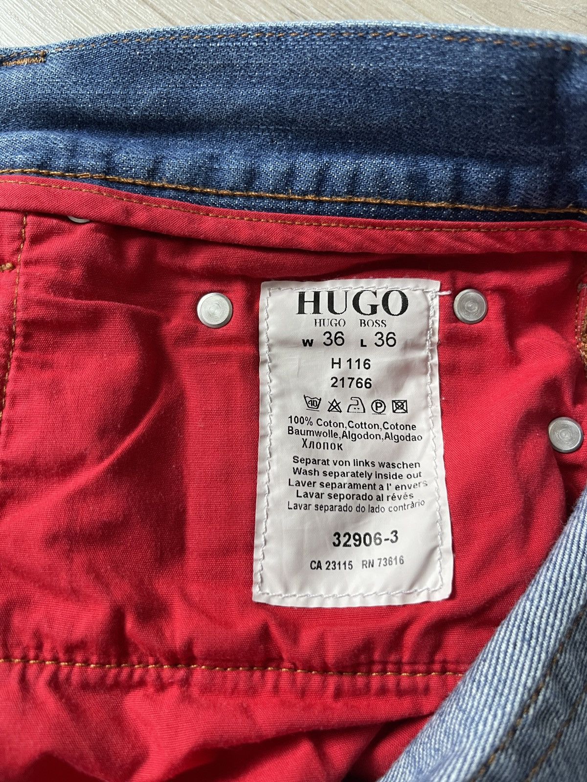 Hugo Boss Vintage hugo boss mens jeans rare denim 36/36 Size US 36 / EU 52 - 6 Thumbnail
