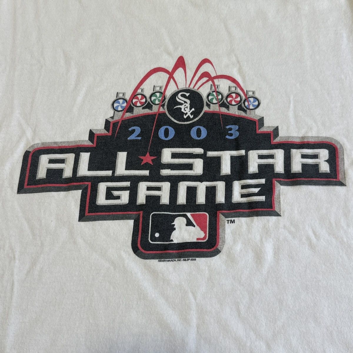 MLB 2003 MLB All Star Game T Shirt White Sox Baseball Size US L / EU 52-54 / 3 - 5 Thumbnail