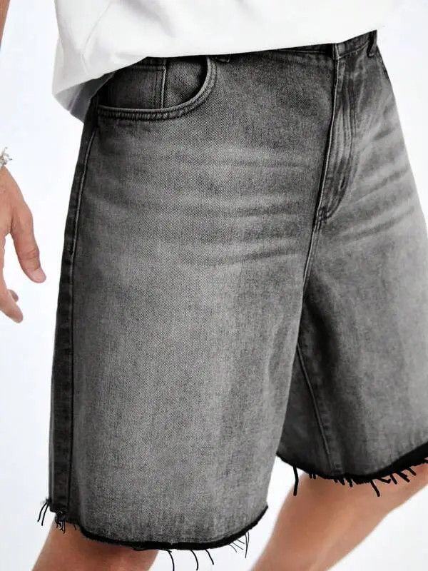 Jean Kusuno x Ryou Vintage RAW washed Shorts Jorts jeans ripped Size US 32 / EU 48 - 7 Thumbnail