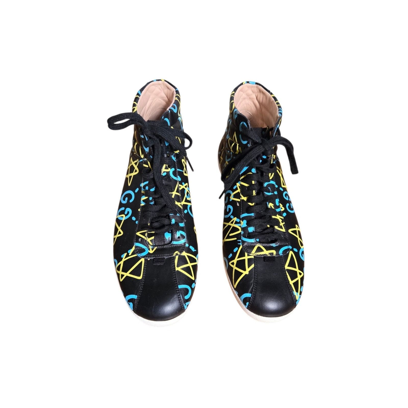 Gucci Gucci High Top Ghost Graffiti Print Limited Edition Sneakers Size US 11 / EU 44 - 4 Thumbnail