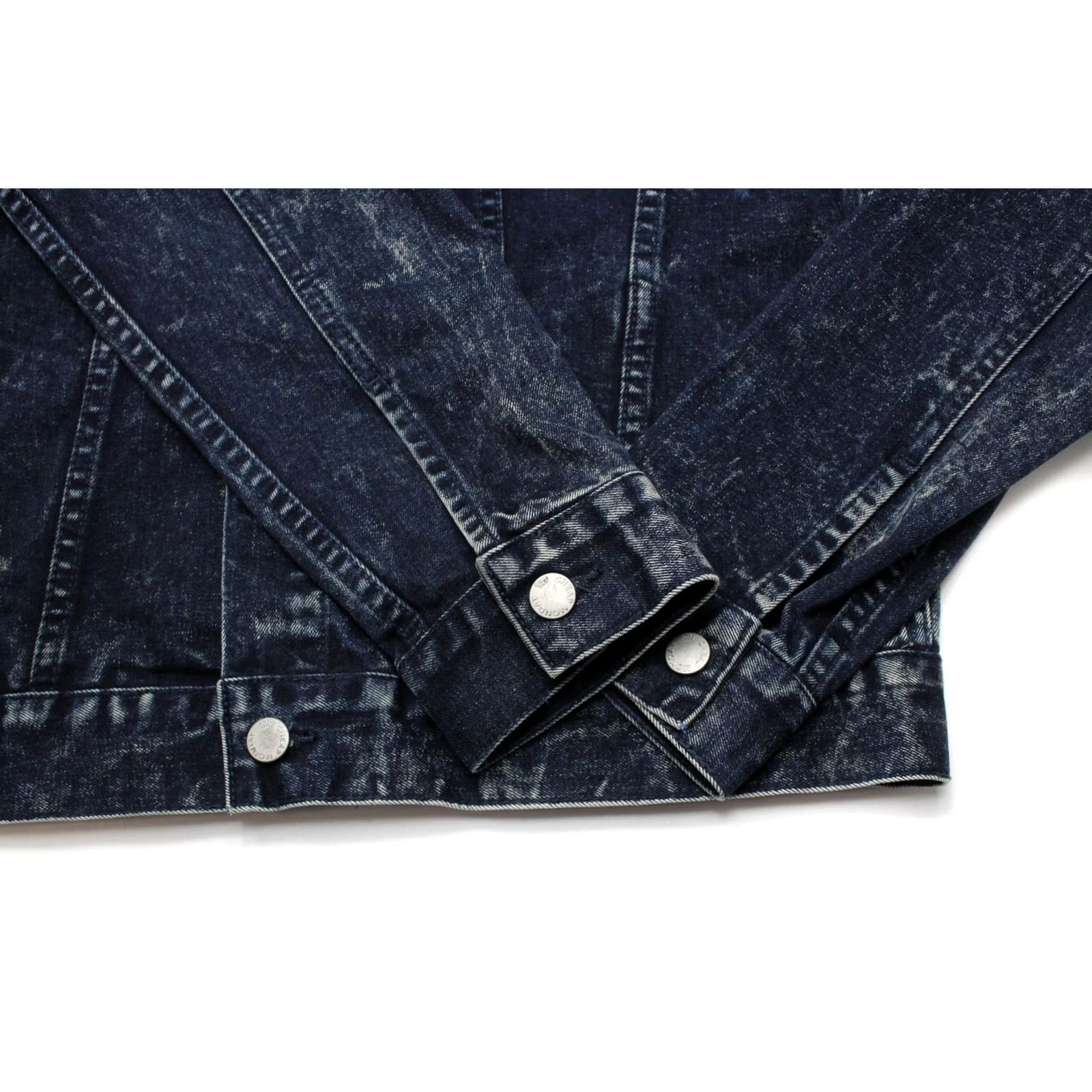 Cheap Monday Cheap Monday Stapie Denim Jacket Sulphur Blue Large Mens Button Up Polo Denim Jacket Size US L / EU 52-54 / 3 - 5 Thumbnail