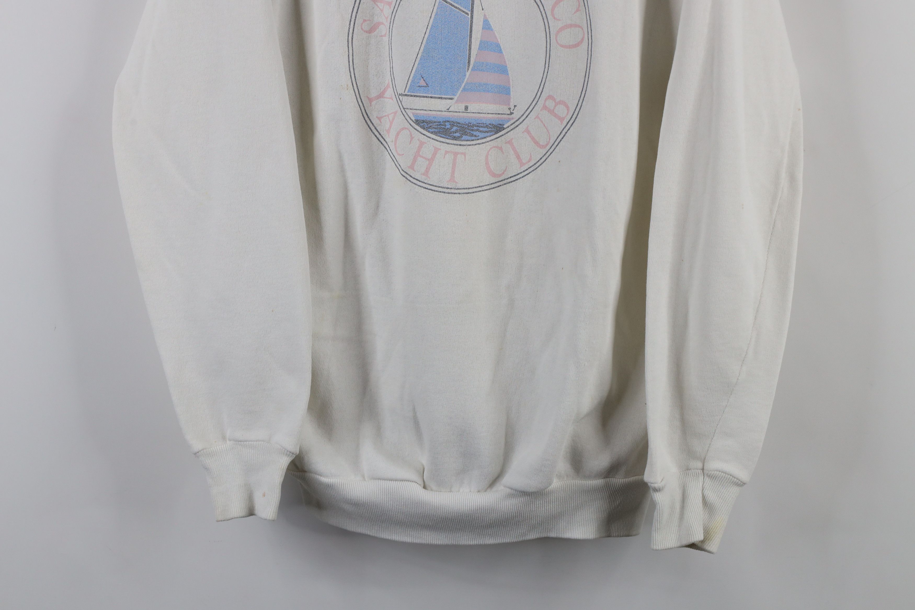 Vintage Vintage 90s Streetwear Francisco Yacht Club Sweatshirt USA Size XL / US 12-14 / IT 48-50 - 3 Thumbnail