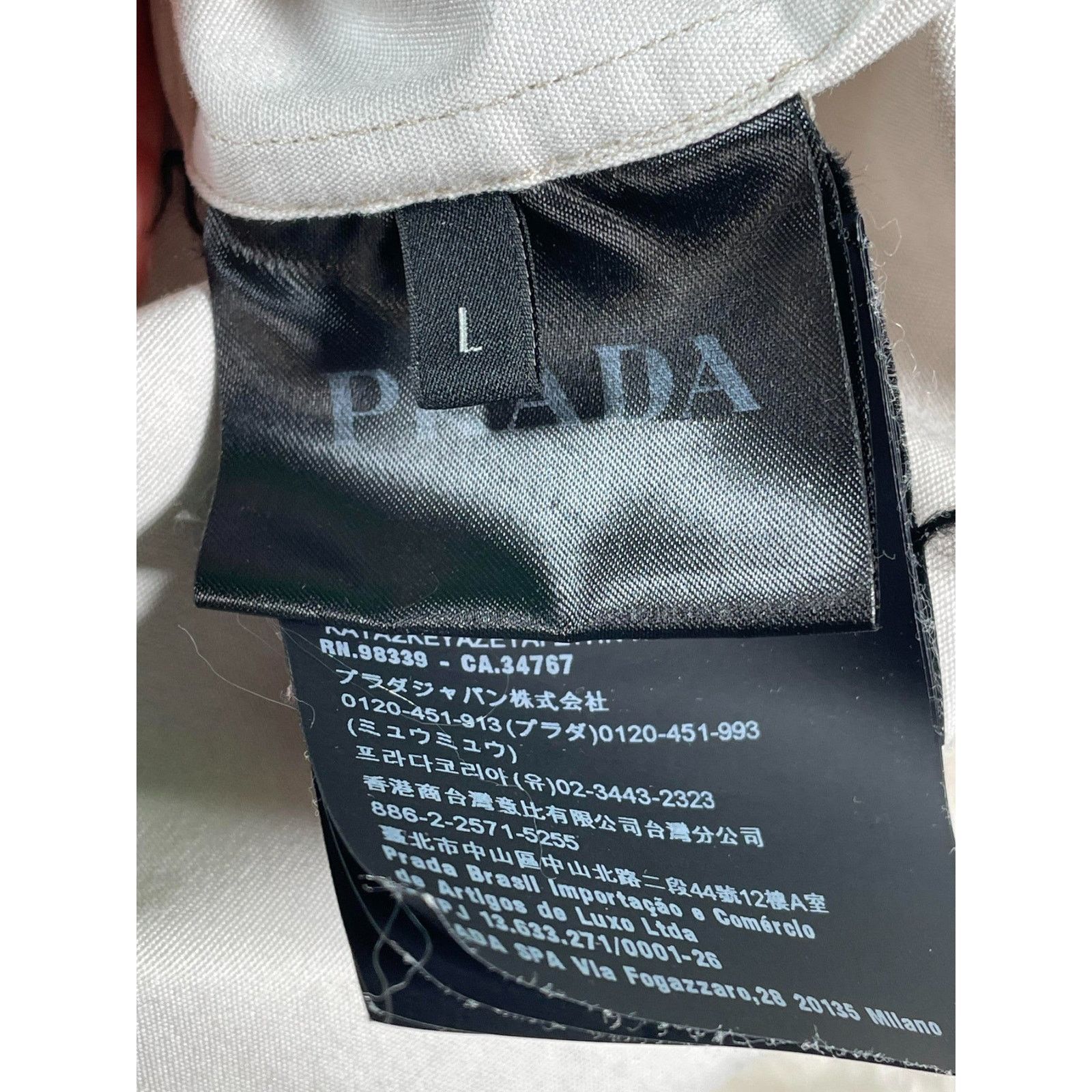 Prada Prada 'Music' Double Match Beige & Baby Blue Button Up Size US L / EU 52-54 / 3 - 3 Thumbnail