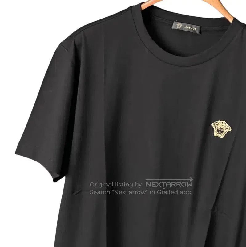 Versace Versace Black Cotton Long Sleeve T-Shirt . Size US L / EU 52-54 / 3 - 4 Thumbnail