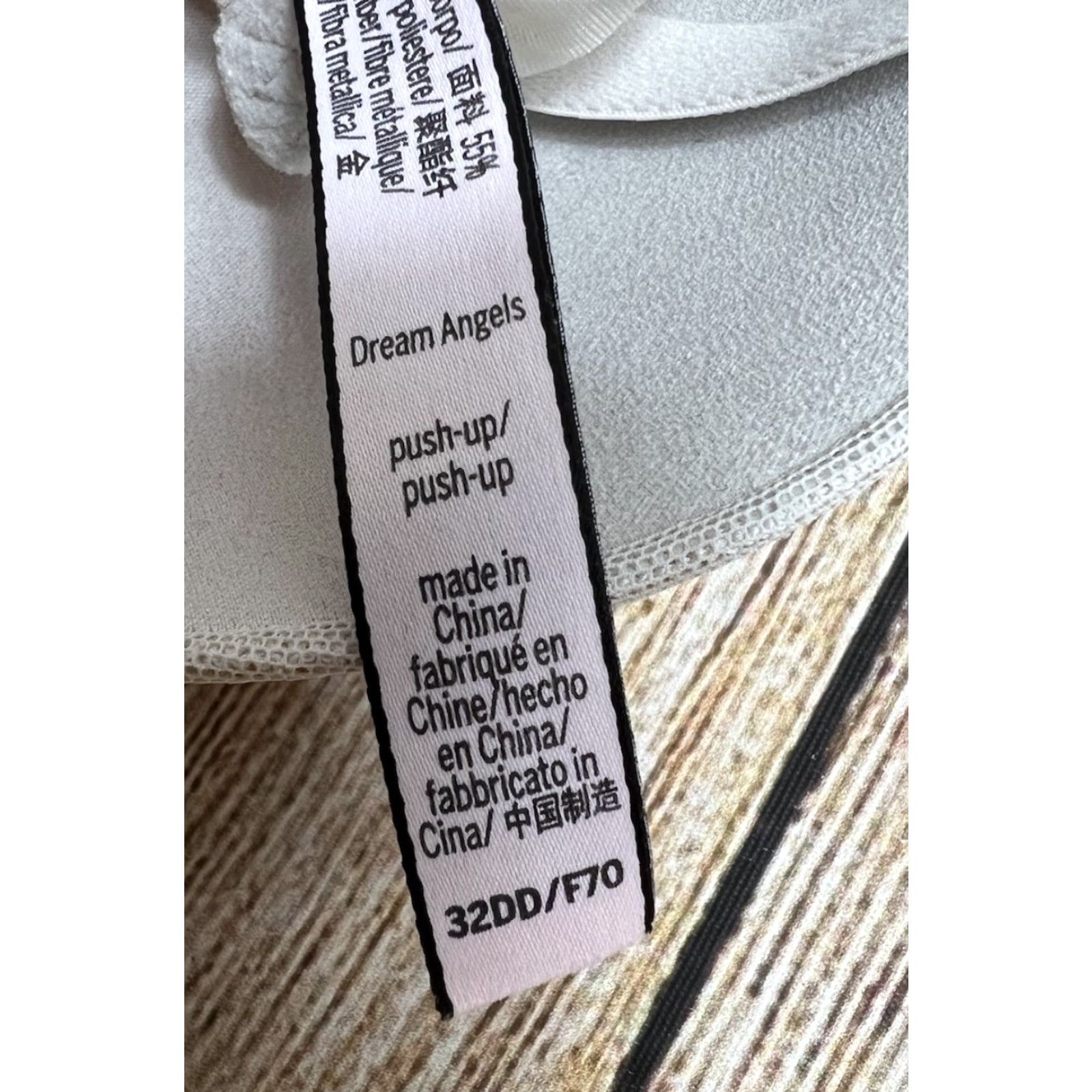 Victoria's Secret Victoria’s Secret Dream Angels Bra Push Up 32DD Underwired Cream Solid Women DD Underwire Vestigo? Size ONE SIZE - 7 Thumbnail