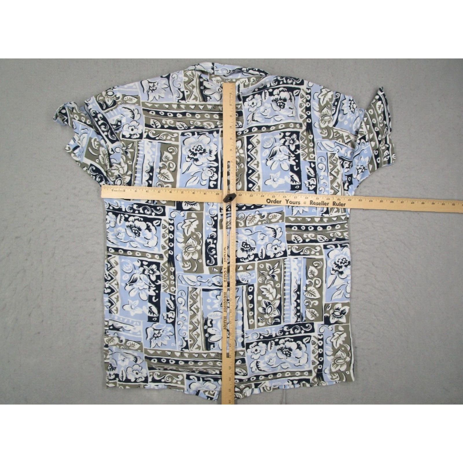 Guess VINTAGE GUESS Shirt Mens M Blue Button-Up Hawaiian 90s Tiki Retro Y2K Size US M / EU 48-50 / 2 - 4 Thumbnail