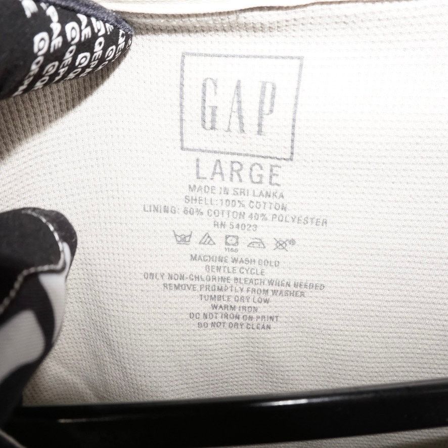 Gap Large - Vintage Y2K gap zip up thermal lined 2000s hoodie Size US L / EU 52-54 / 3 - 3 Thumbnail