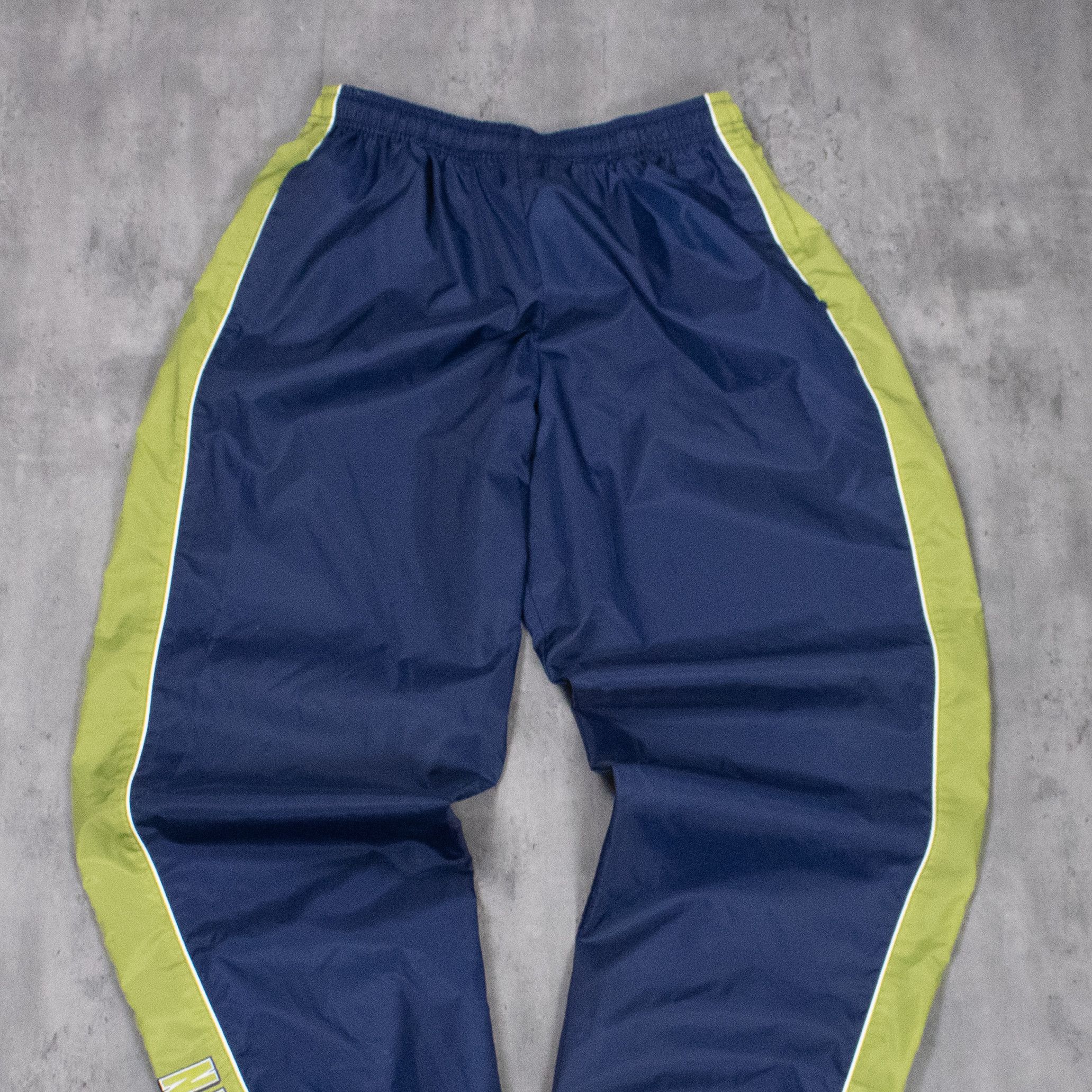 Nike Vintage 90's Nike Navy Stripped Baggy Relax Cuffed Pant's Size US 28 / EU 44 - 4 Thumbnail