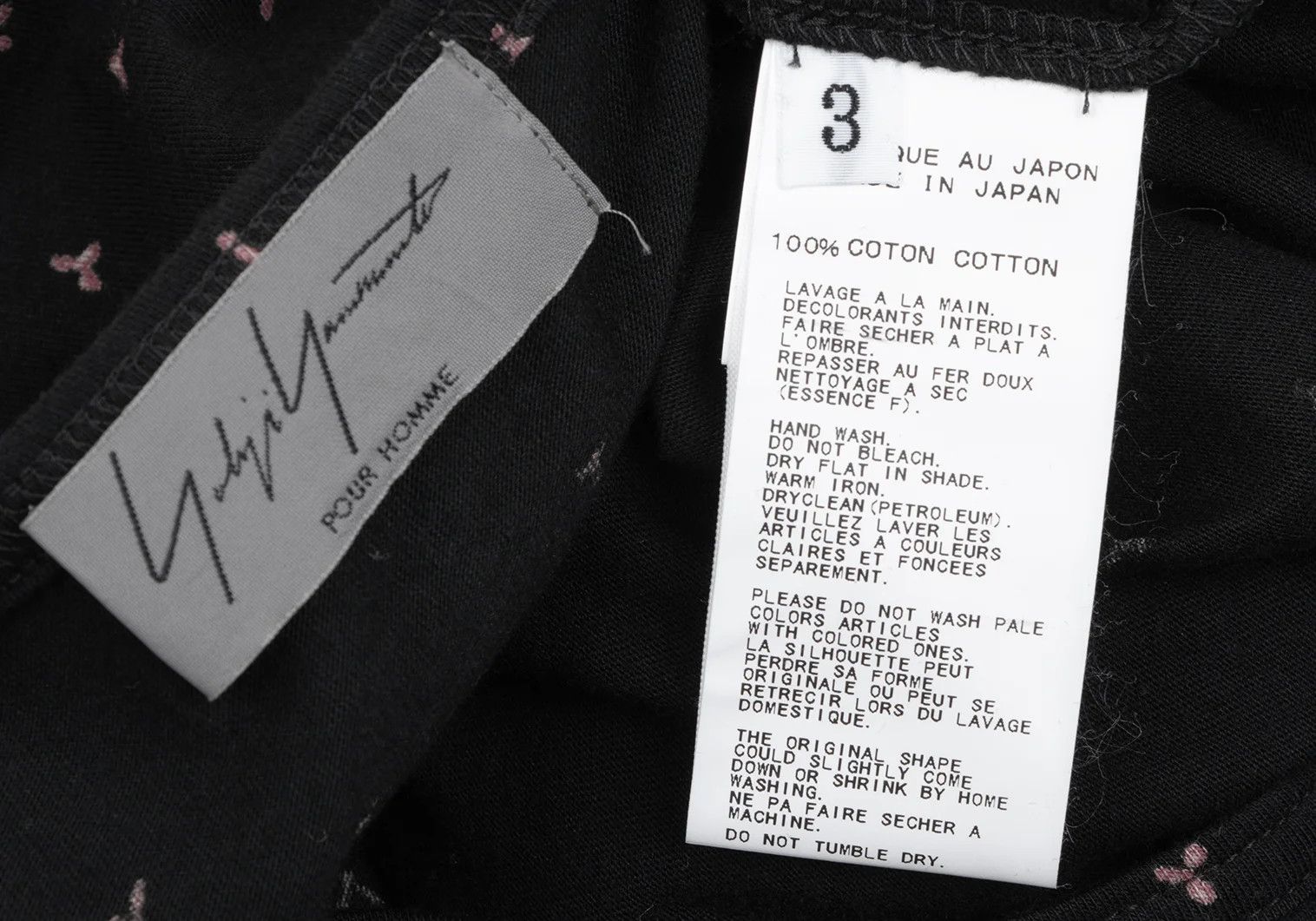 Yohji Yamamoto Yohji Yamamoto Cotton Printed T-Shirt Black Red Size US S / EU 44-46 / 1 - 10 Thumbnail