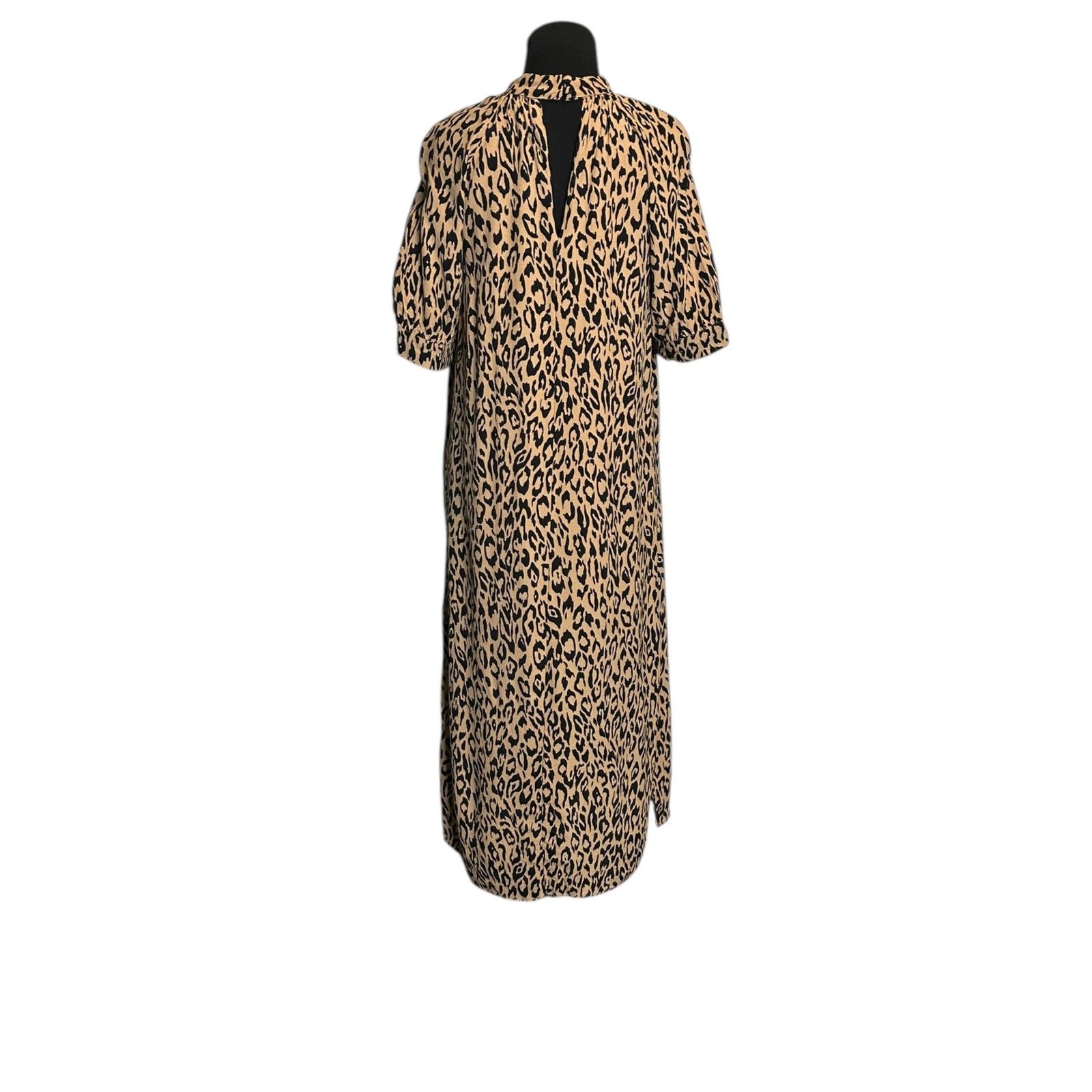 Anthropologie Anthropologie Leopard Print Short Sleeves Midi Dress size XS Size XS / US 0-2 / IT 36-38 - 13 Thumbnail