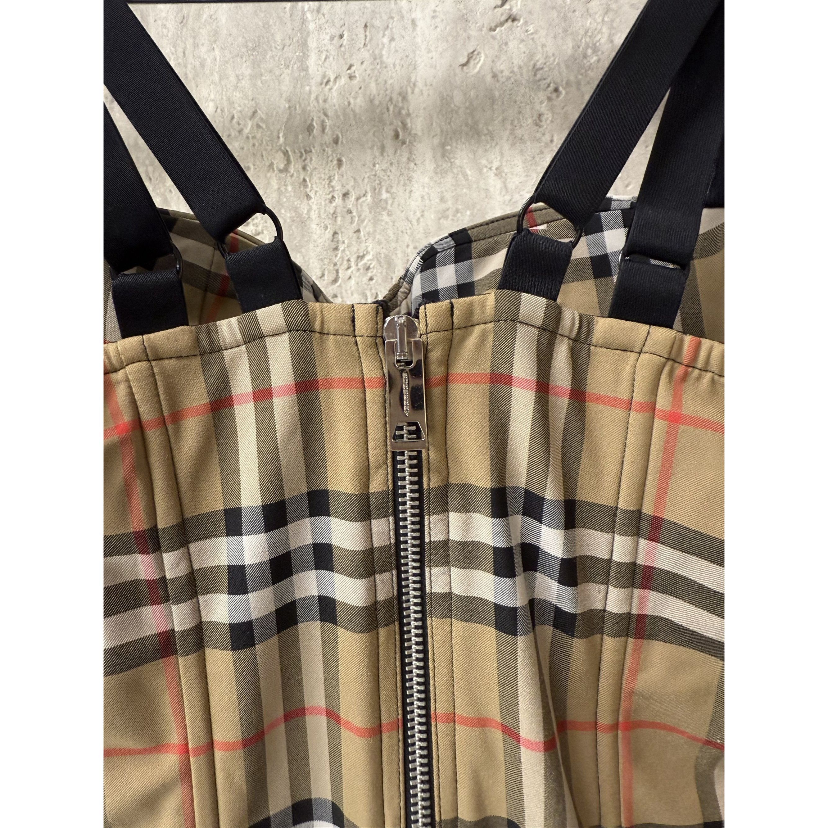 Burberry Burberry Womens Checkered Bustier Dress With Zipper Back & A Size M / US 6-8 / IT 42-44 - 11 Thumbnail