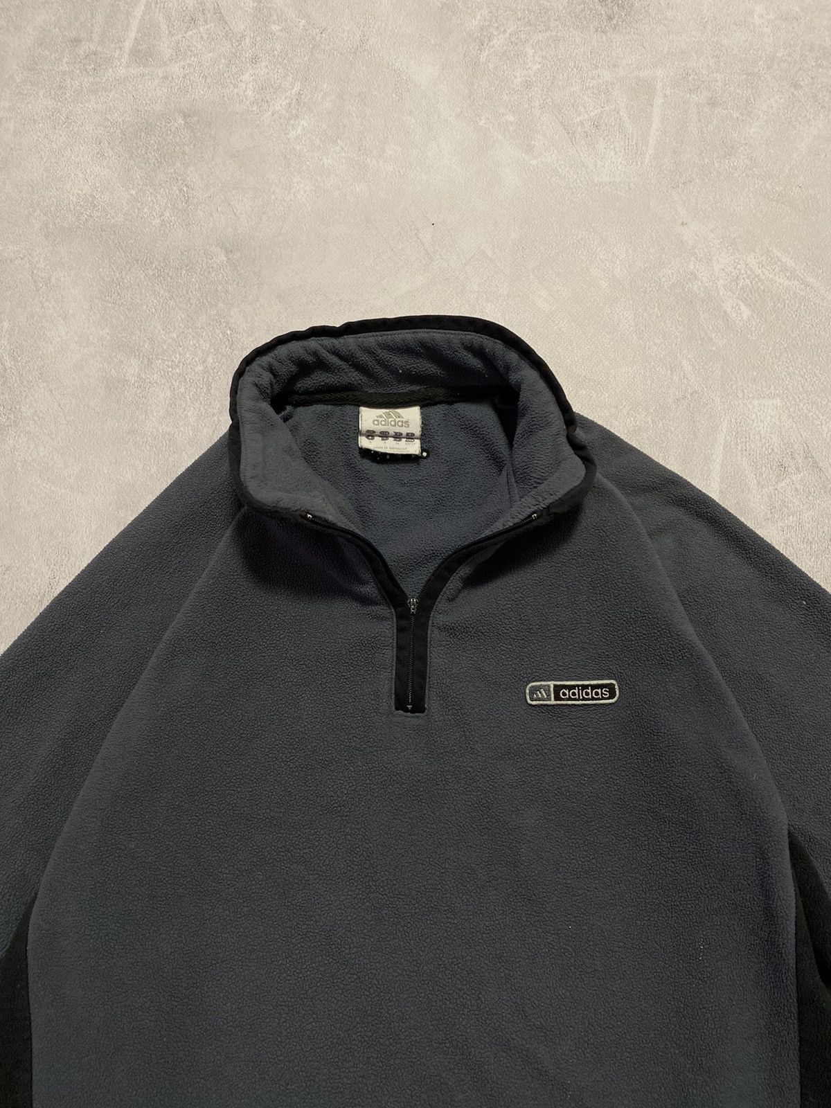 Adidas !! Vintage 80s Adidas 1/4 zip sweatshirt oversize Streetwear Size US S / EU 44-46 / 1 - 2 Thumbnail