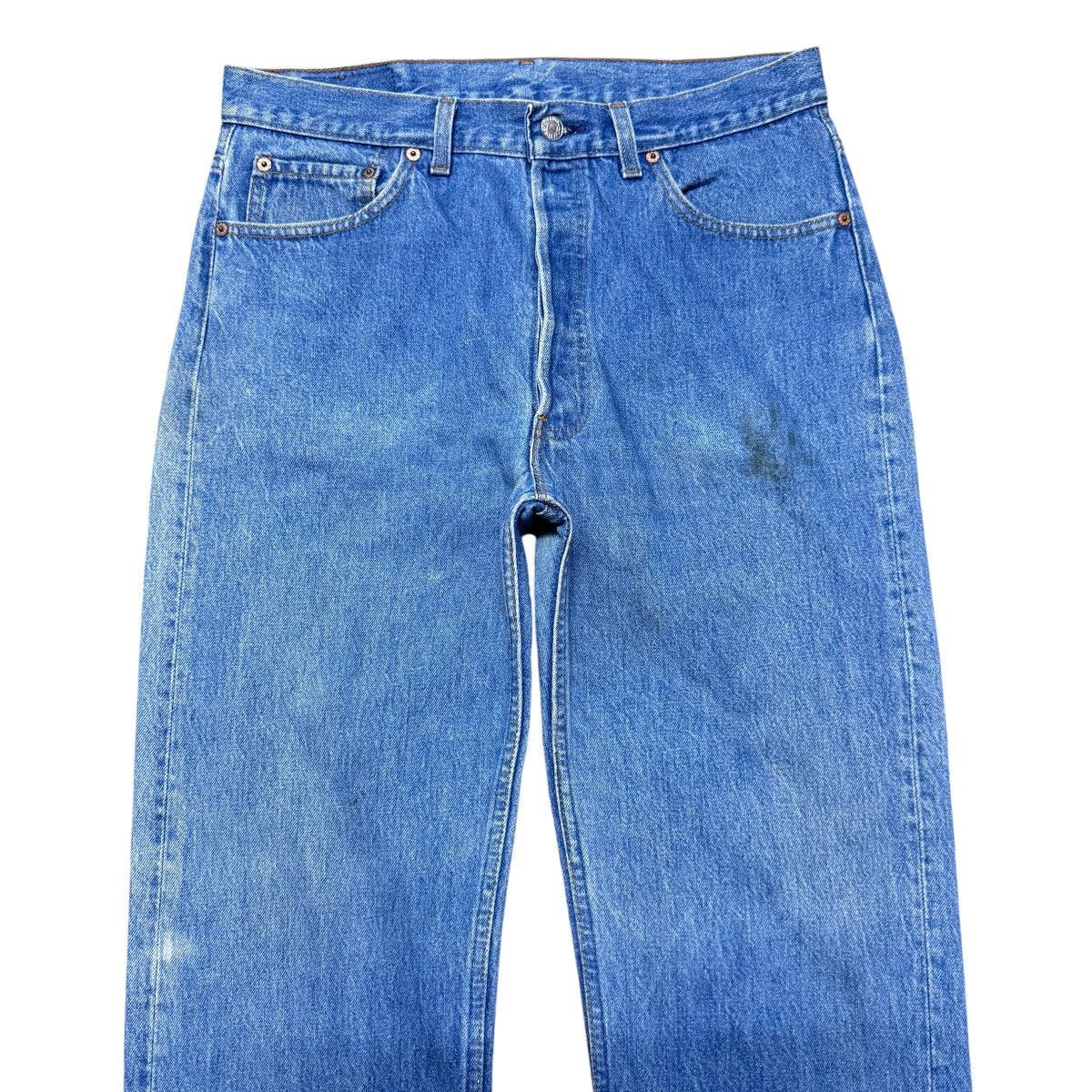 Levi's Vintage 90s Levis 501 Light Wash Jeans Size US 33 - 3 Thumbnail