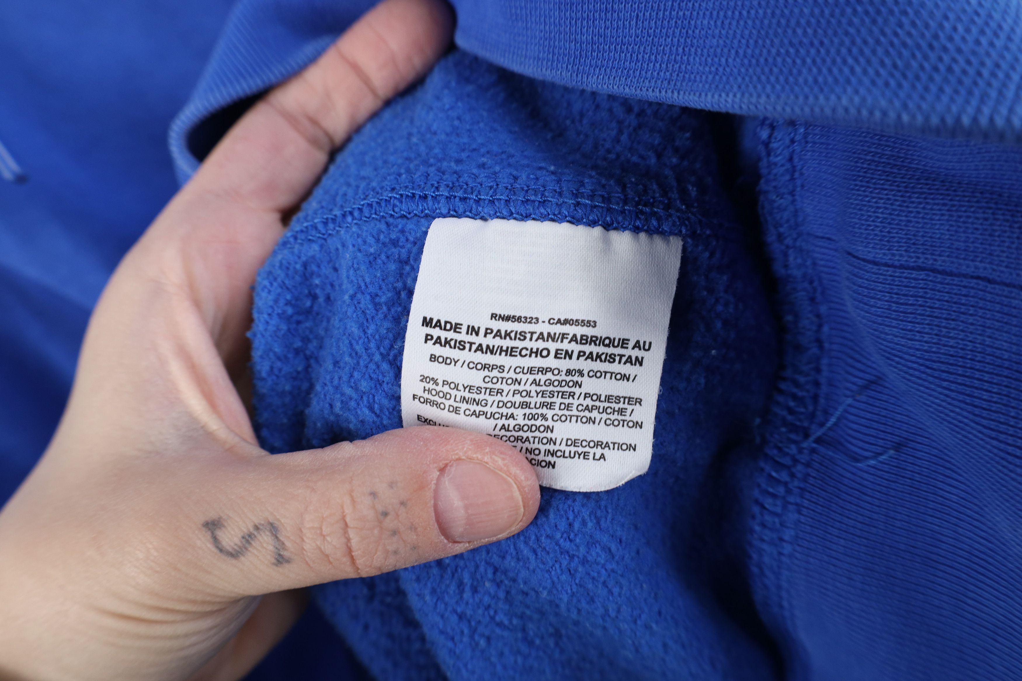 Nike Vintage Y2K Nike Mini Swoosh Hoodie Sweatshirt Royal Blue Size US XL / EU 56 / 4 - 9 Thumbnail