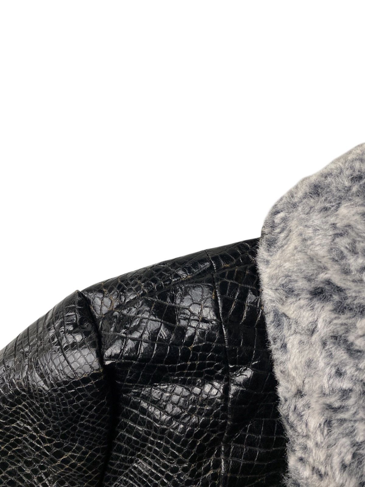 14th Addiction 2000's MeaTe Fur Crocodile Pattern Jacket Size US S / EU 44-46 / 1 - 8 Thumbnail