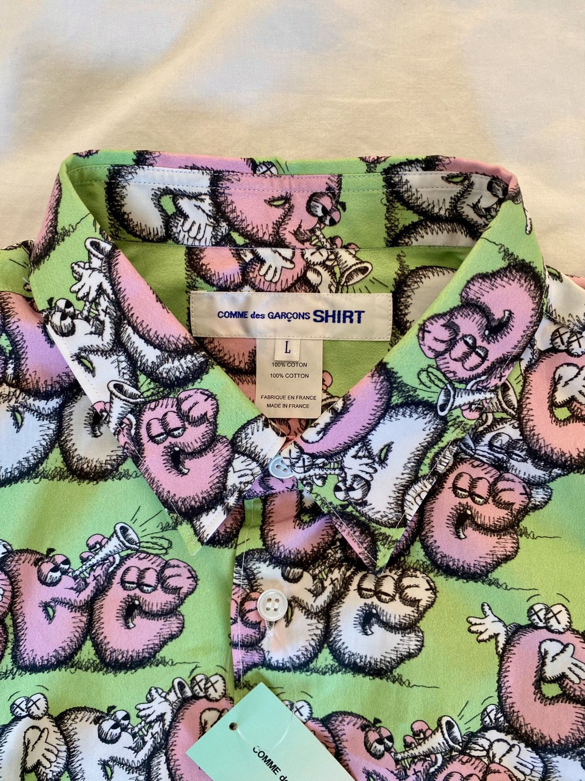 Comme des Garcons SHIRT Comme des garçons shirt x Kaws long sleeve shirt Size US L / EU 52-54 / 3 - 2 Thumbnail