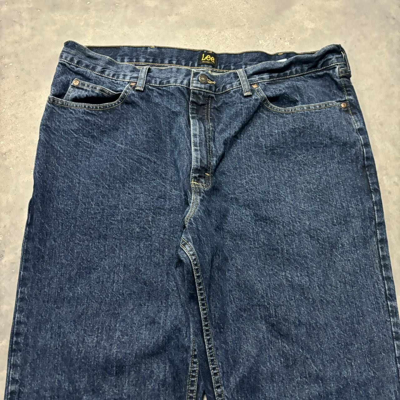 Japanese Brand × Vintage Crazy Vintage Y2K/2000s Baggy Dark Wash Skater Denim Jeans! Size US 40 / EU 56 - 5 Thumbnail