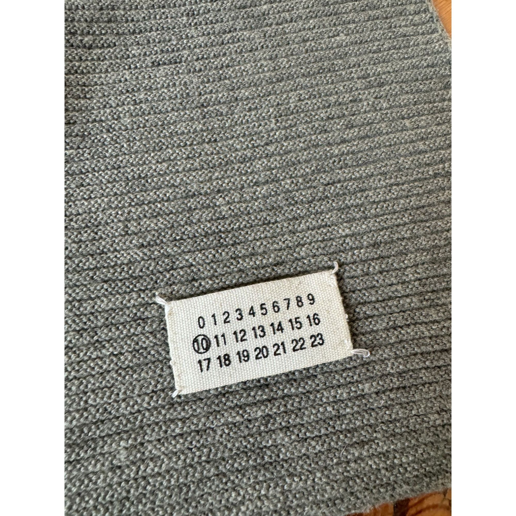 Maison Margiela Early 2000s Line 10 Grey Wool Scarf Size ONE SIZE - 4 Thumbnail